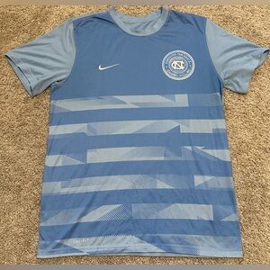Nike UNC Jersey Tee North Carolina Chapel Hill Size Medium Blue/ White Tar Heels
